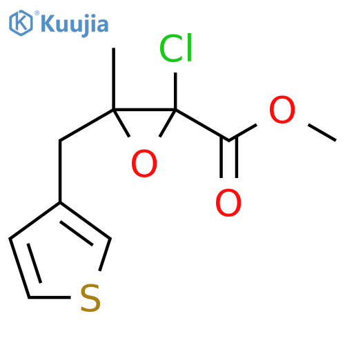 Methyl 2-chloro-3-methyl-3-[(thiophen-3-yl)methyl]oxirane-2-carboxylate structure