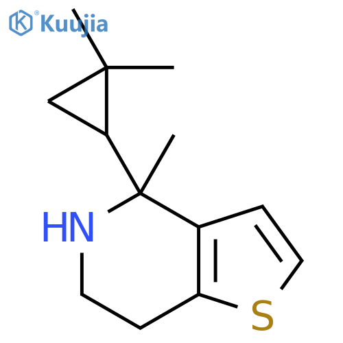 4-(2,2-dimethylcyclopropyl)-4-methyl-4H,5H,6H,7H-thieno3,2-cpyridine structure