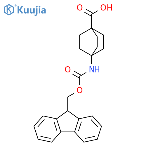 4-({(9H-fluoren-9-yl)methoxycarbonyl}amino)bicyclo2.2.2octane-1-carboxylic acid structure