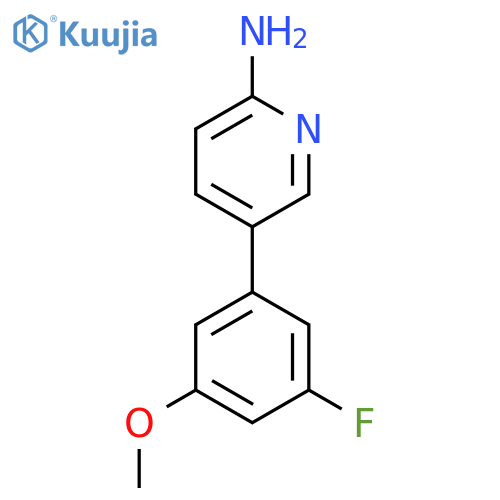 5-(3-Fluoro-5-methoxyphenyl)pyridin-2-amine structure