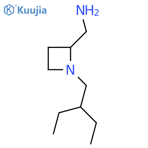 1-(2-ethylbutyl)azetidin-2-ylmethanamine structure