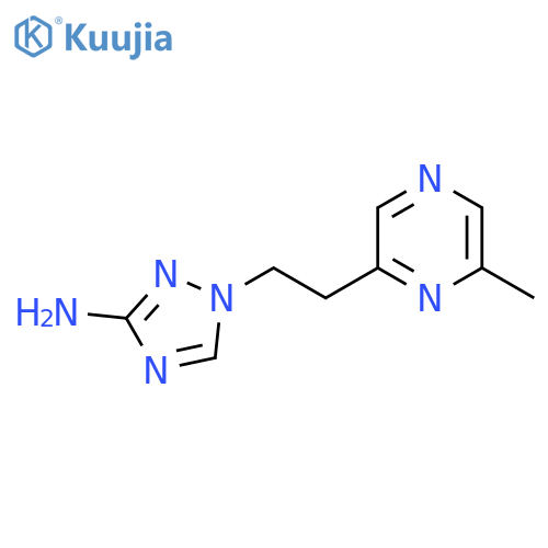 1-2-(6-methylpyrazin-2-yl)ethyl-1H-1,2,4-triazol-3-amine structure