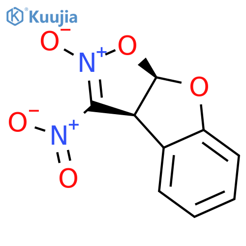 Benzofuro[3,2-d]isoxazole, 3a,8a-dihydro-3-nitro-, 2-oxide, cis- structure