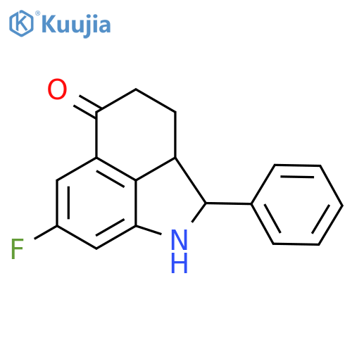 Benz[cd]indol-5(1H)-one, 7-fluoro-2,2a,3,4-tetrahydro-2-phenyl- structure