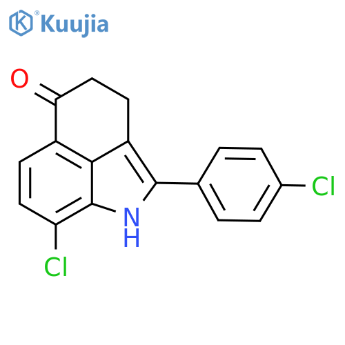 Benz[cd]indol-5(1H)-one, 8-chloro-2-(4-chlorophenyl)-3,4-dihydro- structure
