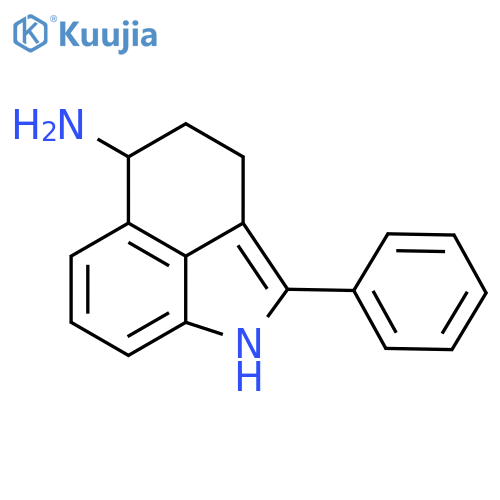 Benz[cd]indol-5-amine, 1,3,4,5-tetrahydro-2-phenyl-, (-)- structure
