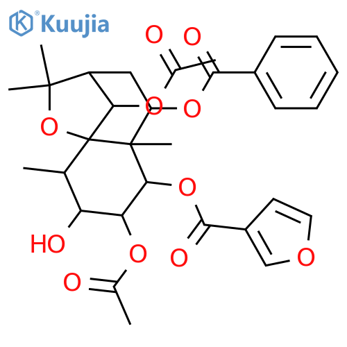 1,2,3,6,9-Pentahydroxydihydro-β-agarofuran; (1α,2β,3β,6β,9β)-form, 1-O-(3-Furancarbonyl), 9-benzoyl, 2,6-di-Ac structure