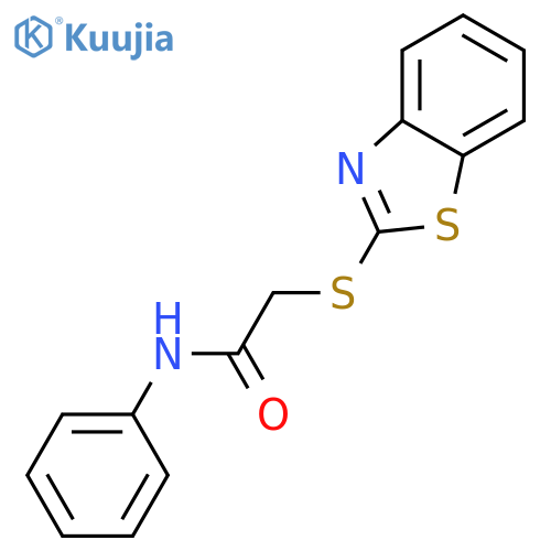 2-(1,3-benzothiazol-2-ylsulfanyl)-N-phenylacetamide structure