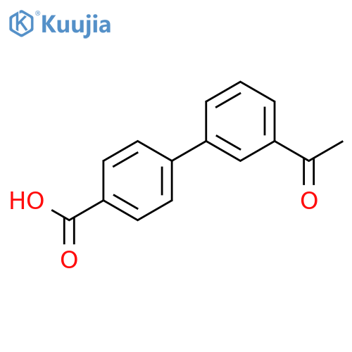 4-Biphenyl-3'-acetyl-carboxylic Acid structure