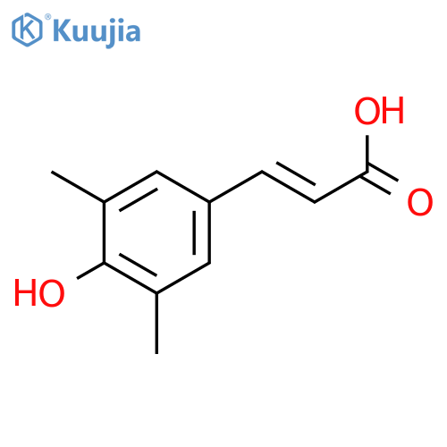 3-(4-hydroxy-3,5-dimethylphenyl)prop-2-enoic acid structure
