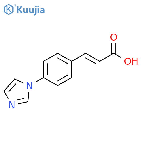 2-Propenoic acid, 3-[4-(1H-imidazol-1-yl)phenyl]-, (2E)- structure