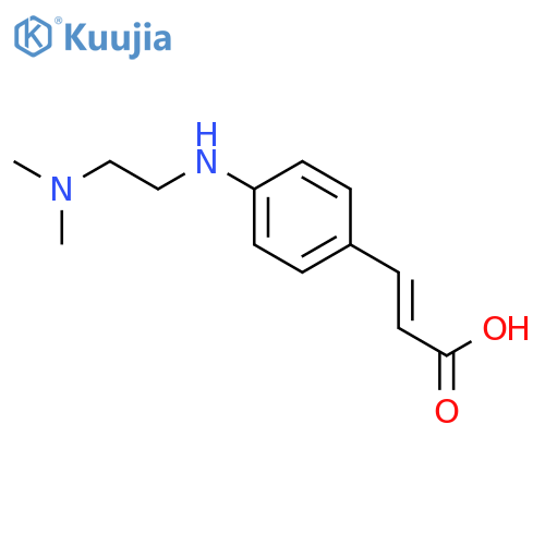 2-Propenoic acid, 3-[4-[[2-(dimethylamino)ethyl]amino]phenyl]-, (2E)- structure