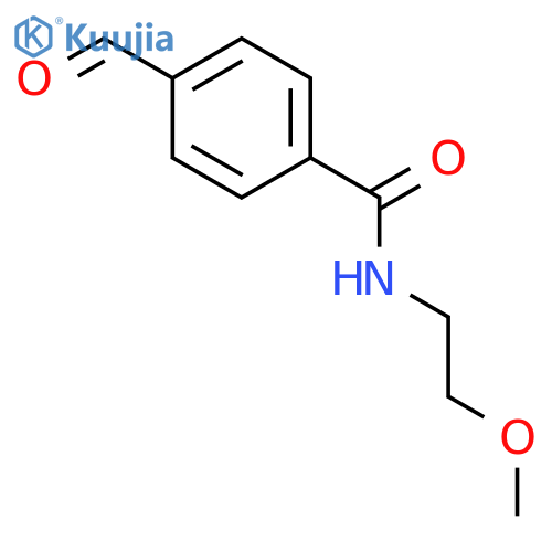 Benzamide, 4-formyl-N-(2-methoxyethyl)- structure