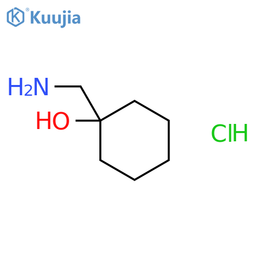 Cyclohexanol,1-(aminomethyl)-, hydrochloride (1:1) structure