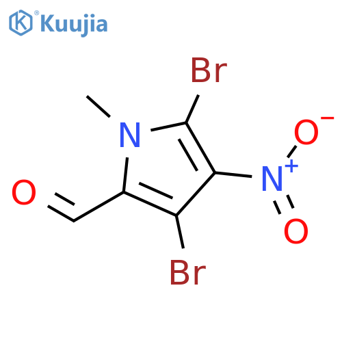 1H-PYRROLE-2-CARBOXALDEHYDE, 3,5-DIBROMO-1-METHYL-4-NITRO- structure