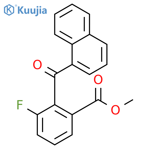 Methyl 3-fluoro-2-(naphthalene-1-carbonyl)benzoate structure