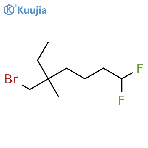 5-(Bromomethyl)-1,1-difluoro-5-methylheptane structure