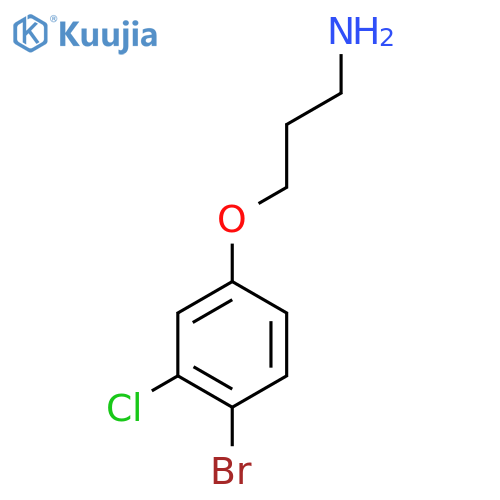3-(4-bromo-3-chlorophenoxy)propan-1-amine structure