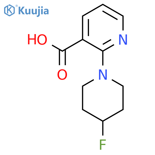 2-(4-Fluoropiperidin-1-yl)nicotinic acid structure
