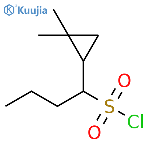 Cyclopropanemethanesulfonyl chloride, 2,2-dimethyl-α-propyl- structure