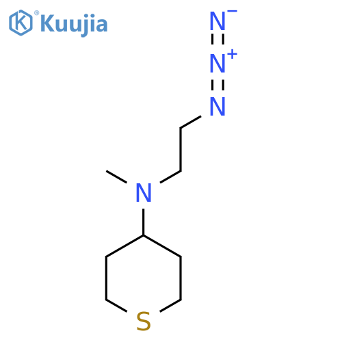 N-(2-Azidoethyl)-N-methyltetrahydro-2H-thiopyran-4-amine structure