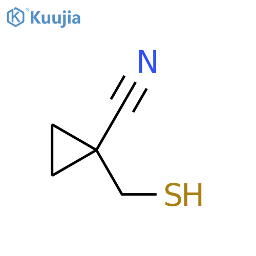 1-(Sulfanylmethyl)cyclopropane-1-carbonitrile structure
