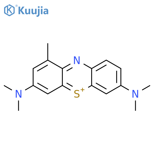 Phenothiazin-5-ium, 3,7-bis(dimethylamino)-1-methyl- structure
