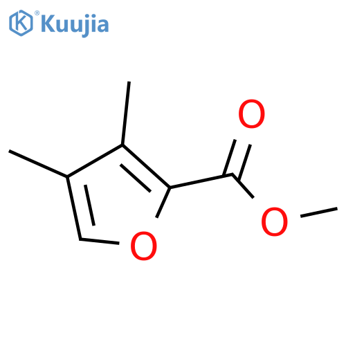 2-Furancarboxylicacid,3,4-dimethyl-,methylester(9CI) structure
