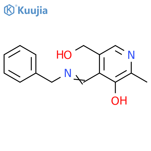 3-Pyridinemethanol,5-hydroxy-6-methyl-4-[[(phenylmethyl)imino]methyl]- structure
