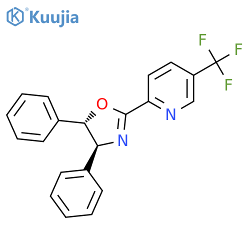 (4S,5S)-4,5-Diphenyl-2-(5-(trifluoromethyl)pyridin-2-yl)-4,5-dihydrooxazole structure
