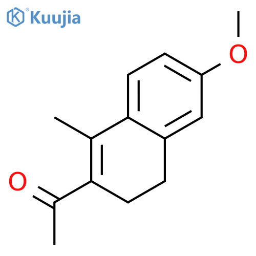 Ethanone, 1-(3,4-dihydro-6-methoxy-1-methyl-2-naphthalenyl)- structure