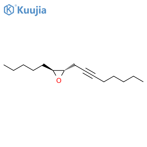 Oxirane, 2-(2-octynyl)-3-pentyl-, trans- structure