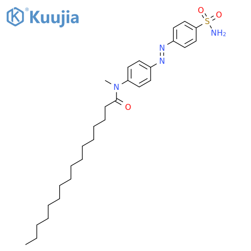 Hexadecanamide, N-[4-[[4-(aminosulfonyl)phenyl]azo]phenyl]-N-methyl- structure
