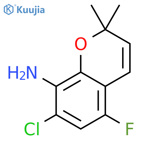 2H-1-Benzopyran-8-amine, 7-chloro-5-fluoro-2,2-dimethyl- structure