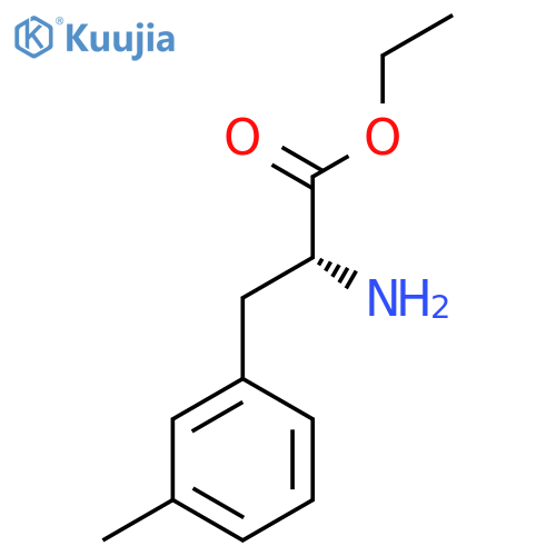 ethyl (2R)-2-amino-3-(3-methylphenyl)propanoate structure