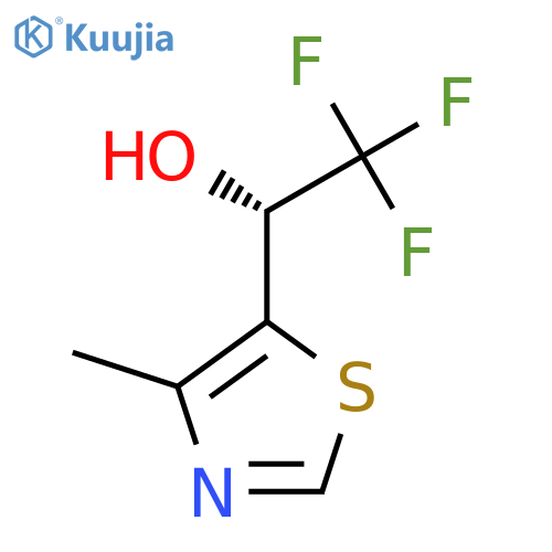 (1R)-2,2,2-trifluoro-1-(4-methyl-1,3-thiazol-5-yl)ethan-1-ol structure