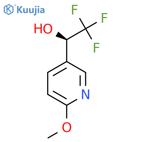 (1R)-2,2,2-trifluoro-1-(6-methoxypyridin-3-yl)ethan-1-ol structure