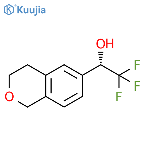 (1S)-1-(3,4-dihydro-1H-2-benzopyran-6-yl)-2,2,2-trifluoroethan-1-ol structure