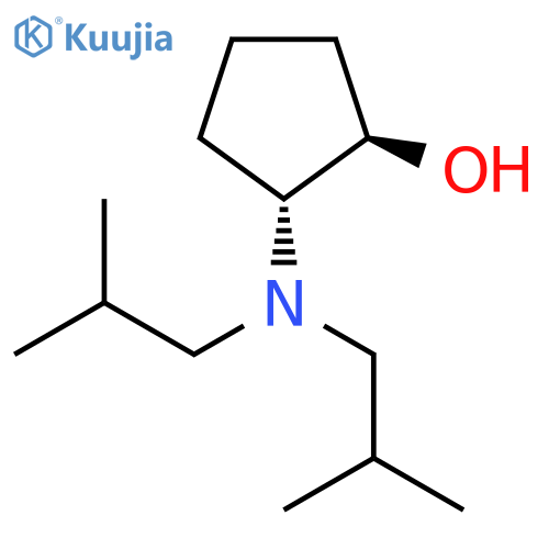 trans-2-bis(2-methylpropyl)aminocyclopentan-1-ol structure
