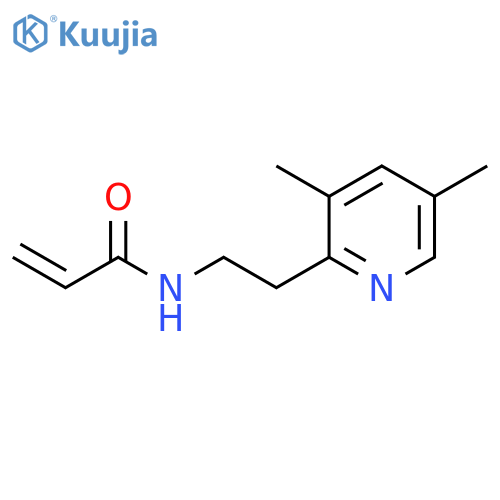 N-2-(3,5-dimethylpyridin-2-yl)ethylprop-2-enamide structure