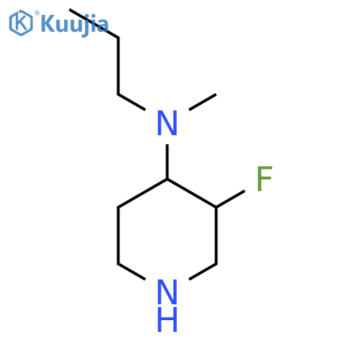 3-fluoro-N-methyl-N-propylpiperidin-4-amine structure