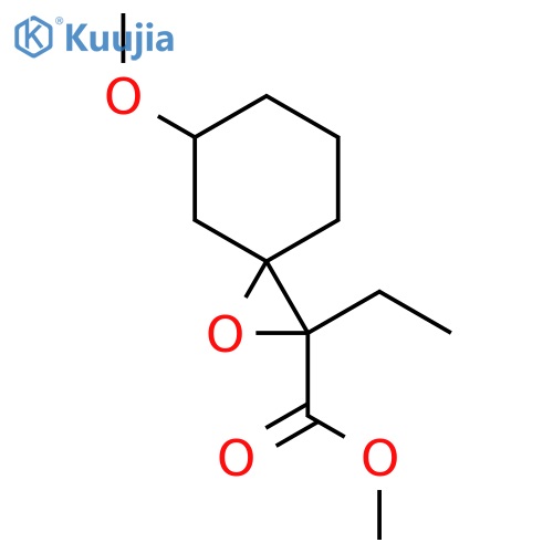 Methyl 2-ethyl-5-methoxy-1-oxaspiro[2.5]octane-2-carboxylate structure