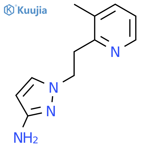 1-2-(3-methylpyridin-2-yl)ethyl-1H-pyrazol-3-amine structure