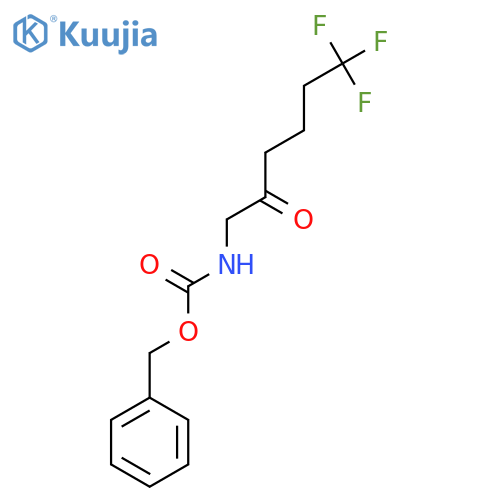 benzyl N-(6,6,6-trifluoro-2-oxohexyl)carbamate structure