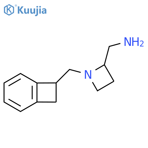 1-({bicyclo4.2.0octa-1,3,5-trien-7-yl}methyl)azetidin-2-ylmethanamine structure