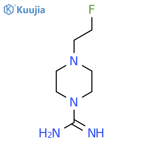 4-(2-Fluoroethyl)piperazine-1-carboximidamide structure