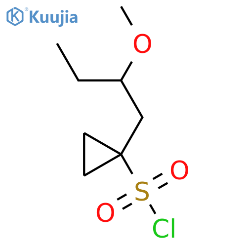 1-(2-methoxybutyl)cyclopropane-1-sulfonyl chloride structure