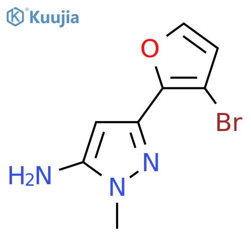 3-(3-Bromofuran-2-yl)-1-methyl-1h-pyrazol-5-amine structure