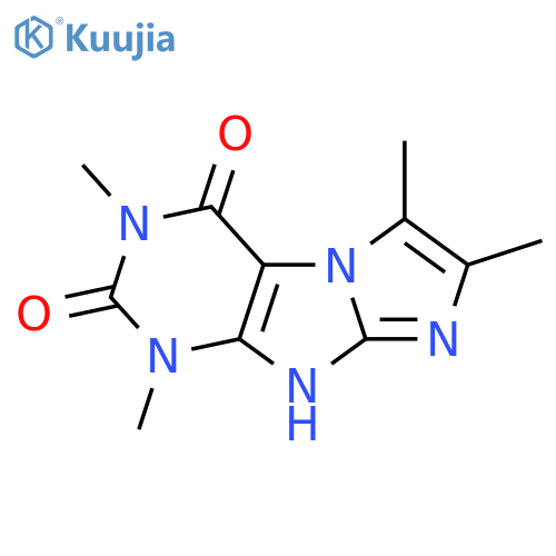 1,3,6,7-tetramethyl-1H,2H,3H,4H,8H-imidazo1,2-gpurine-2,4-dione structure