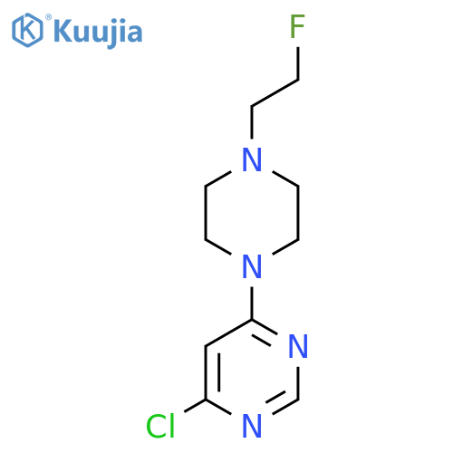 4-Chloro-6-(4-(2-fluoroethyl)piperazin-1-yl)pyrimidine structure